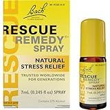Bach RESCUE REMEDY Spray 7mL, Natural Stress Relief, Homeopathic Flower Essence, Vegan, Gluten and Sugar-Free, Non-Habit Forming