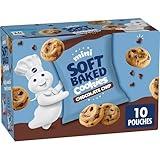 Pillsbury Mini Soft Baked Cookies, Chocolate Chip, Snack Bags, 10 ct