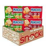 Munchies Baked Sandwich Crackers Variety Pack, Doritos Nacho Cheese and Doritos Jalapeno Cheddar, 1.38 Oz sleeves (Pack of 32)