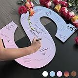 EGD Personalized Wood Letters Wedding Guest Book Alternatives | Wedding Decorations | Guest Book for Party | Unique Wedding Favors | Wedding Books for Guests to Sign