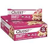 Quest Nutrition- High Protein, Low Carb, Gluten Free, Keto Friendly, 12 Count White Chocolate Raspberry