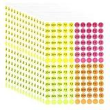 Garage Sale Price Stickers, 2100 Pcs Yard Sale Supplies, 3/4 Inch Round Tags for Easy Pricing Yard Sales, Flea Markets, County Fairs & Retail Use, Pricemarker Labels