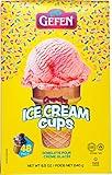 Gefen Ice Cream Cone Cups, (48 Cups) | Sugar Free | Crunchy & Delicious | Great for Parties and Birthdays | Kosher