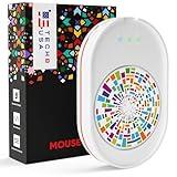 TECH8 USA Mouse Mover Device, Undetectable Mouse Jiggler for Laptops, PC, No Software, Random Movement, Patented, Designed, Engineered, Packaged in USA - 3D Hologram Glass