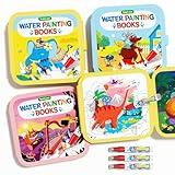 Timetome Reusable Children's Water Painting Book 3 Books with Themes of Fairy Tale Kingdom & The Animal World，Watercolor Painting Books for Kids Paint Magic with Water