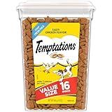 Temptations Classic Crunchy and Soft Cat Treats Tasty Chicken Flavor, 16 oz. Tub