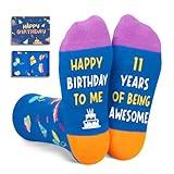 Zmart 11th Birthday Gifts Ideas for Boys - Socks for Kids Age 11, Presents for 11 Year Olds, Eleven Year Old Gifts for Tween Boys Girls, Blue