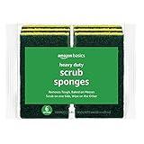 Amazon Basics Heavy Duty Cleaning Sponges, 6 Count, Pack of 1