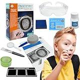 Spy Kit for Kids Detective Fingerprint Kit Toys Gifts for 6 7 8 9 10 11 12 Years Old Boys Girls, Science Experiments Learning Educational Fingerprint Kit, STEM Activity Kit, Fun Spy Toys