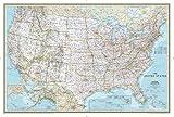 National Geographic United States Wall Map - Classic - Laminated (Poster Size: 36 x 24 in) (National Geographic Reference Map)
