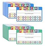 Punch Cards for Classroom, 240 Pack Kids Behavior Reward Punch Cards, Incentive Punch Card for kids, Business, Students, Teachers, 2 Styles