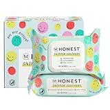 The Honest Company Plant-Based Snot Removing Wipes | Soothing Nose + Face Wipes with Aloe | Hypoallergenic for Sensitive Skin, EWG Verified | Fragrance Free, 60 Count