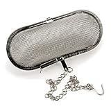 RSVP International Endurance Kitchen Collection Stainless Steel Mesh Floating Spice Infuser for Soups, Stews or Large Tea Pot, Jumbo Oval, 4.25x1.75"