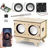 STEM Projects for Kids & Adults, Bluetooth Speaker Toy Set, DIY Science Experiment Electronics Kit, Beginner's Starter Set, Idea Gifts for Teenage Boy Girl Ages 10 11 12