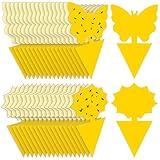Fruit Fly Traps Fungus Gnat Traps Yellow Sticky Bug Traps 36 Pack No Harm and Odorless for Indoor Outdoor Use Protect The Plant