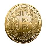 Bitcoin Coin Souvenir Gold Plated with Protective Case Physical Collectible for Decoration Commemoration Gifts Cryptocurrency Token BTC for Bitcoin Fans (1PCS)