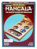 Pressman Mancala - Real Wood Folding Set, with Multicolor Stones by Pressman, 2 players