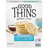 Good Thins Simply Salt Rice Snacks Gluten Free Crackers, Snack Crackers, 3.5 oz