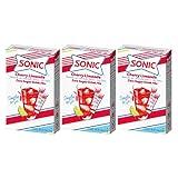 "Sonic Cherry Limeade Singles to Go Powdered Drink Mix - 18 Sticks Total - Convenient and Refreshing On-the-Go Beverage!"
