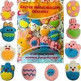 Easter Marshmallow Gummies 10 Different Design,4.5 Oz, Individually Wrapped Gummies in Bag, Gluten Free, Diary Free, Perfect for Egg Hunts!
