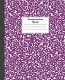 Composition Notebooks, Wide Ruled Paper, 7.5" x 9.25", Purple Marble Covers, 110 Sheets