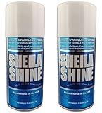 Sheila Shine 2 x 10 Oz. Stainless Steel Cleaner and Polish Aerosol Spray, Protect Household Kitchen Surface, Removes Grease, Fingerprint & Watermark, Polish & Leaves a Streak Free Shine for Appliances