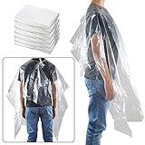 Disposable Capes, Hair Cutting Cape, 100 Pieces Disposable Capes Hair Salon,Capes for Hair Stylist,Plus Size Salon Cape for Barbers,Beauty Salon,Hair Dye,Perming,59 x 43.3 inch,Disposable Barber Cape