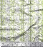 Soimoi Cotton Canvas Green Fabric - by The Yard - 56 Inch Wide - Natural and Sustainable Designs for Home and Fashion Printed Fabric
