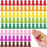 Liliful 200 Pcs Board Game Pieces Plastic Multi-Color Board Game Tokens Ideal for Sorting, Counting, Replacement Pieces, 8 Colors