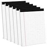 6 Pack 8.5 x 11 Legal Pads for Office Supplies Paper Pads 8.5 x 11 White Note Pads for Work Lined Writing Pads Notebook White Legal Pads Wide Ruled Notepads 30 Sheets Per Writing Pad Legal Note Pad