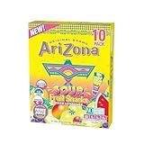 AriZona Lemonade Fruit Snacks, Sour Lemonade - 0.9 oz, 10 count Box