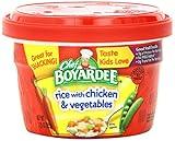 Chef Boyardee Rice with Chicken and Vegetables, Microwave Food, 7.5 OZ Microwaveable Bowl (12 Bowls)
