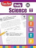 Evan-Moor Daily Science, Grade 3 Homeschooling and Classroom Resource Workbook, Printable Worksheets, Teaching Edition, Earth, Life, and Physical Science, Vocabulary, Test Prep, Hands-On Projects