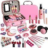 For Ideahome Kids Washable Makeup Girl Toys - Real Make Up Set, Little Girls Makeup Kit for Toddler Kid Children Princess, Christmas Birthday Gift Toys for Girl 4 5 6 7 8 9 10 Year Old