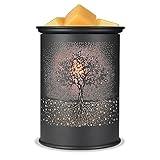 Metal Wax Melt Warmer, Candle Wax Warmer for Scented Wax Melter,Electric Wax Melts Wax Cubes Black Candle Lamp for Home Office Decor,Wax Burner as Gifts for Mom Grandma Women Girls (Tree)…