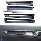 Carbon Fiber Print Door Trim Cover for Honda Civic 11th Gen 2022-2025 – Sporty Interior Panel Upgrade, Glossy Finish – 6PCS