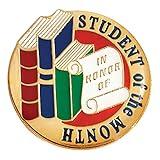 Anderson's Books and Scroll Student of the Month Award Pin Pack, Set of 50, Lapel Pins, Student Recognition, Rewards