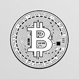 Bitcoin Blockchain Cryptocurrency Coin White Vinyl Decal Crypto Mining Sticker Mastering Digital Money Currency Revolution Cryptocurrencies Wallet Litecoin Ripple Ethereum Cryptoassets Bitcoins