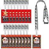 MotiMind 30 Sets Movie Night Party Favors Movie Night VIP Pass with Lanyards Bulk PVC Film VIP Pass with Filmstrip Caution Tape Lanyards for Film Birthday Theatre Cast Party Supplies