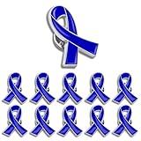 Pack of 200 Colon Cancer Awareness Ribbon Lapel Pin Hope Brooch Badge Parkinson's disease Arthritis Disease Child Abuse Prostate Cancer