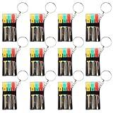 ArtCreativity Mini Screwdriver Set with Keychain (12 Pack) - Useful Adult Party Favors, 3 Screw Drivers in a Handy Portable Pouch, Pocket Screwdriver & Mini Toolkit, Father's Day Party Favor
