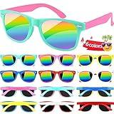 OCTERIC 12 Packs Kids Sunglasses Bulk, Neon Sunglasses with UV400 Protection for Kids Boys Girls Age 3-8, Party Favors for Summer Beach Pool Party Birthday
