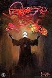 Frank Frazetta Skull King Horror Science Fiction Fantasy Artwork Artist Retro Vintage Classic Comic Book Magazine Skeleton Spooky Scary Halloween Decorations Cool Wall Art Print Poster 24x36