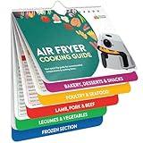 Air Fryer Cheat Sheet Magnets Cooking Guide Booklet - Air Fryer Cookbooks - Air Fryer Liners - Air Fryers Kitchen Gifts Gadgets 2025 - Air Fryer Accessories - Air Fryer Cooking Guide