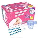 HEAL-CHECK 25 Count Ovulation Test Strips with Cups, Bulk Ovulation Test Strips for Women, Ovulation Predictor Kit, Accurate Fertility Tests for Home, Individually Wrapped 5mm LH, FSA HSA Eligible