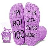 HAPPYPOP 100th Birthday Gifts Ideas for Women - Socks for 100 Year Old Lady, Best Gifts for Older Women over 100