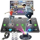 FWFX Dance Mat for Kids and Adults, Exercise & Fitness Dance Pad Game for TV, Double User Wireless Dancing Mat, Musical Electronic Dance Mats with HD Camera, for Girls & Boys Ages 6+
