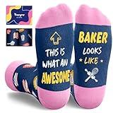 HAPPYPOP Cooking Baking Chef Pastry Gifts for Women – Chef Baker Cook Socks