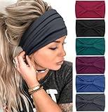 Tobeffect Headbands for Women African Boho Wide Hairband Headband Knotted Head Wraps Turbans Hair Accessories