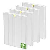 4 Pack C545 Replacement HEPA Filter Compatible with Winix C545, Ture HPEA Filter S Only, Part number 1712-0096-00